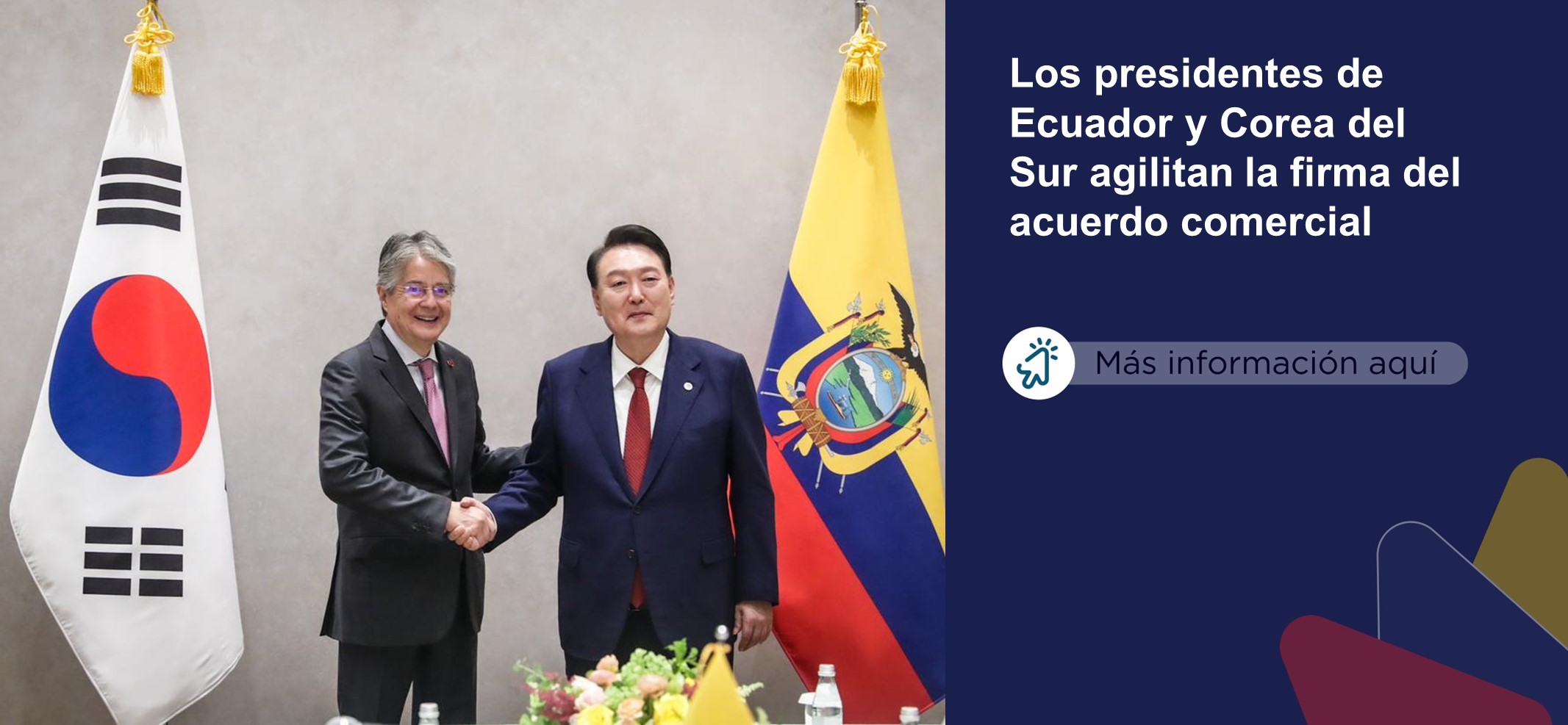 Ambos líderes hablaron, principalmente, de la suscripción del acuerdo de cooperación económica SECA y del acuerdo en materia penal y de seguridad que traerán beneficios al país.
